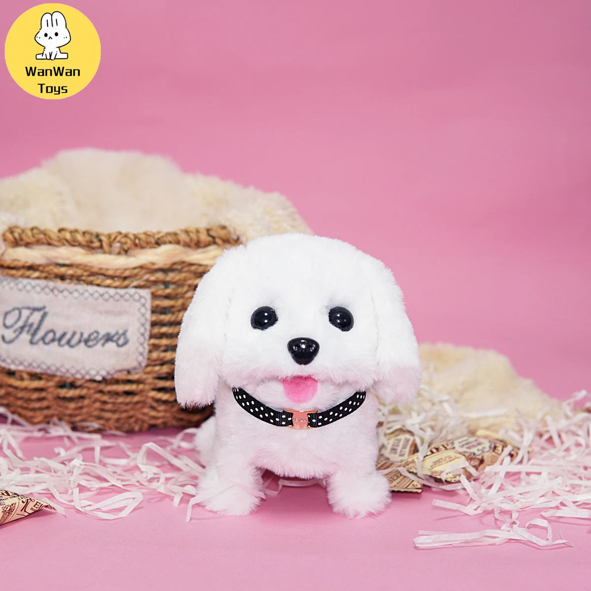 Children's Play House Toy Pet Toy Electric Plush Puppy Electronic Dog Mobile Barking Interactive Doll Holiday Gift Birthday Gift