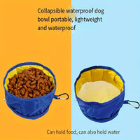 Portable Pet Water Food Feeder Bowl convenient Collapsible Feeding Water For Dog Puppy Cat Outdoor Folding Bowl Pet Supplies