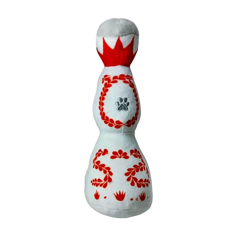 Funny Tequila Dog Toy Blue And White Porcelain Plush Dog Toy With Squeak Interactive Games For Dogs Birthday Toy Pet Accessories