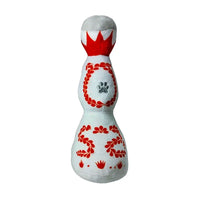Funny Tequila Dog Toy Blue And White Porcelain Plush Dog Toy With Squeak Interactive Games For Dogs Birthday Toy Pet Accessories