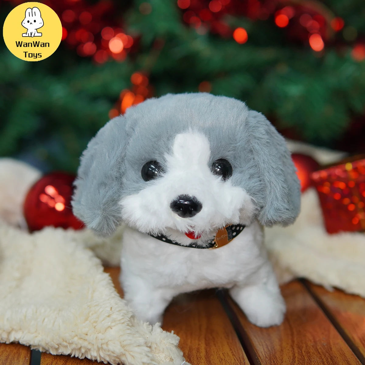 Children's Play House Toy Pet Toy Electric Plush Puppy Electronic Dog Mobile Barking Interactive Doll Holiday Gift Birthday Gift