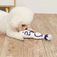 Funny Tequila Dog Toy Blue And White Porcelain Plush Dog Toy With Squeak Interactive Games For Dogs Birthday Toy Pet Accessories