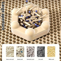 1Pc Large Size Cat Litter Mat-Advanced Honeycomb Double Layer Design,Urine Waterproof,Easy Cleaning,Scatter Control,Stay Clean
