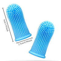 Dog Super Soft  pet Finger Toothbrush Teeth Cleaning Breath Care Nontoxic Silicone Tooth Brush Cat dog toothbrush pet products